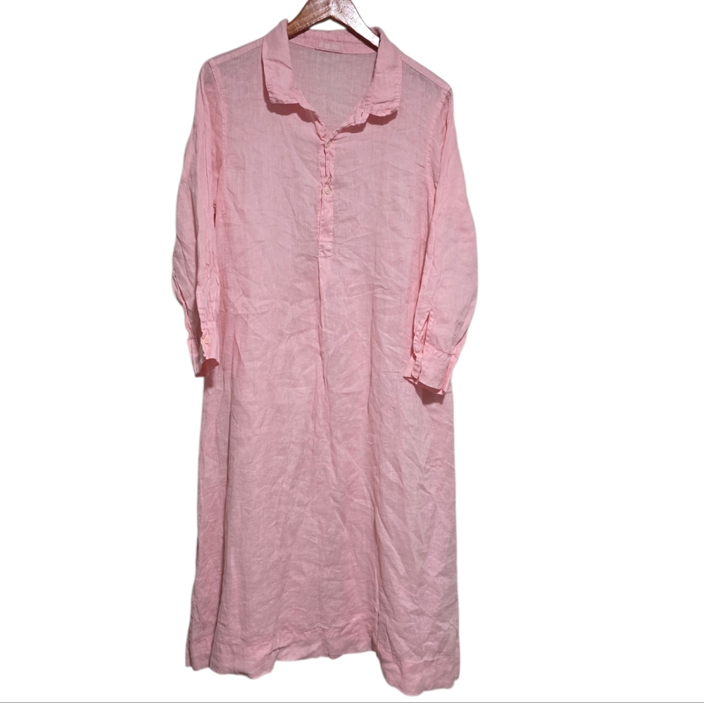 CP Shades Rumer Shirt Dress in Light Pink Size Medium